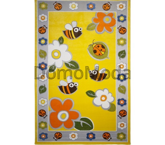 Детский ковер КИНДЕР МИКС 50850 yellow Купить в интернет магазине ДомоМода Детский ковер КИНДЕР МИКС 50850 yellow - высокое качество по лучшей цене в Украине